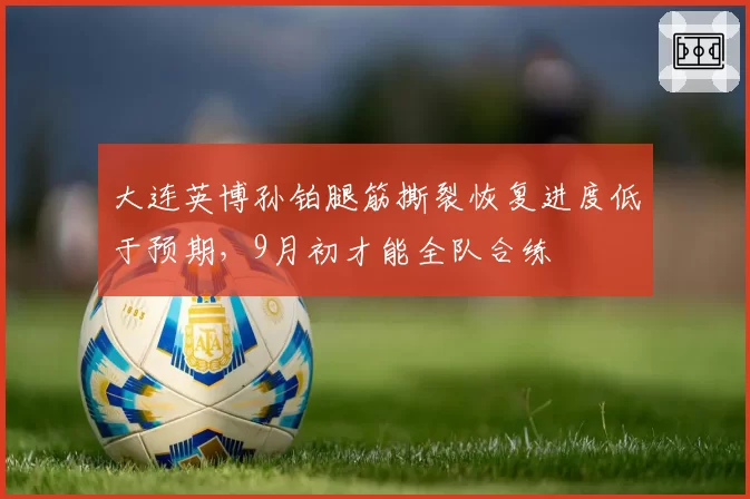 大连英博孙铂腿筋撕裂恢复进度低于预期，9月初才能全队合练